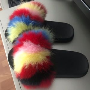 Women’s Furry Slides